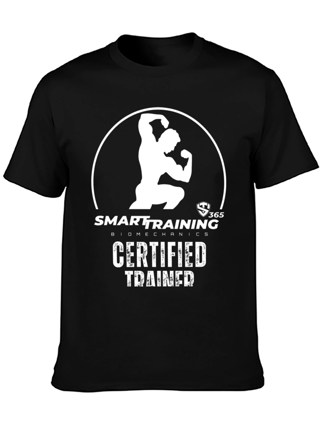 Certified Trainer Black T-Shirt: Smart Training Biomechanics