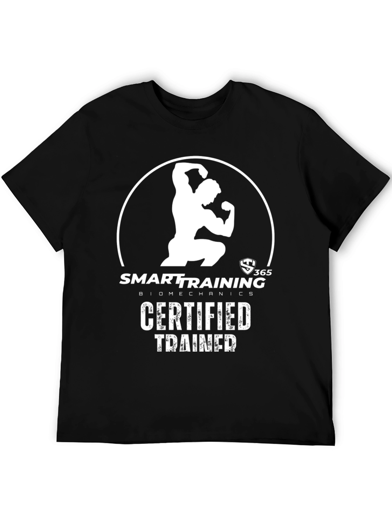 Certified Trainer Black T-Shirt: Smart Training Biomechanics