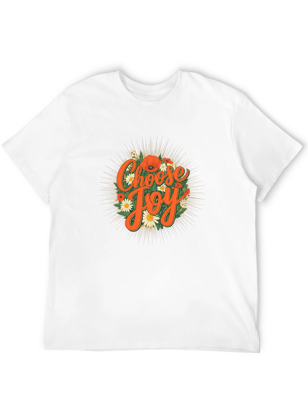 Choose Joy Floral Graphic Tee - Positive Vibes