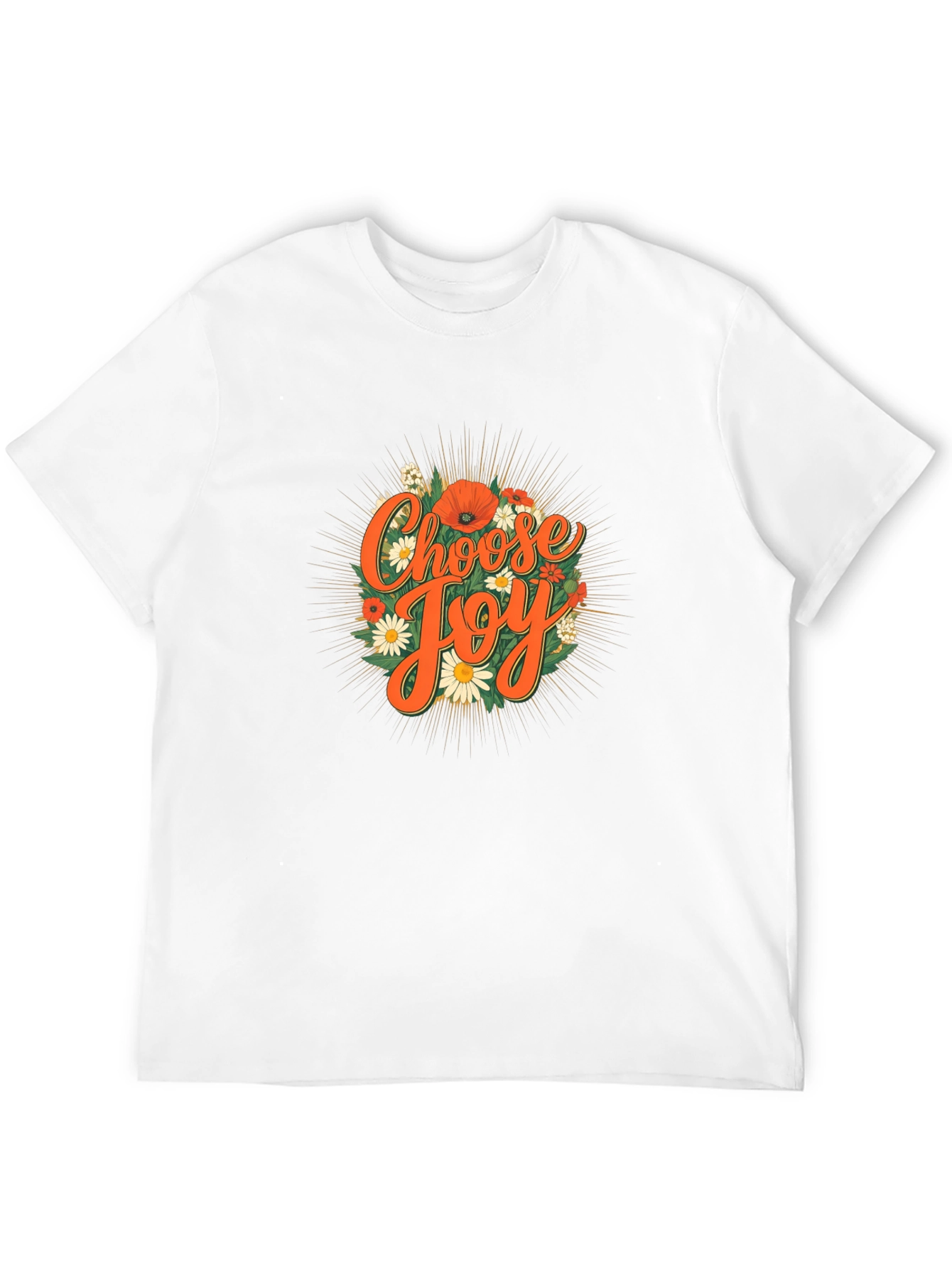 Choose Joy Floral Graphic Tee - Positive Vibes