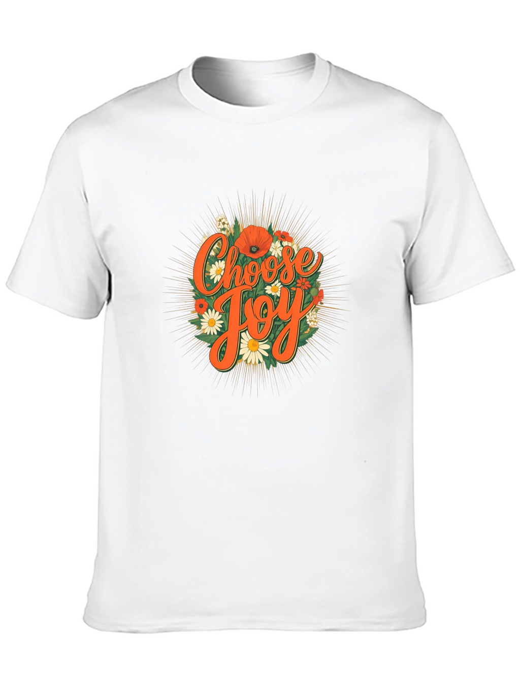 Choose Joy Floral Graphic Tee - Positive Vibes
