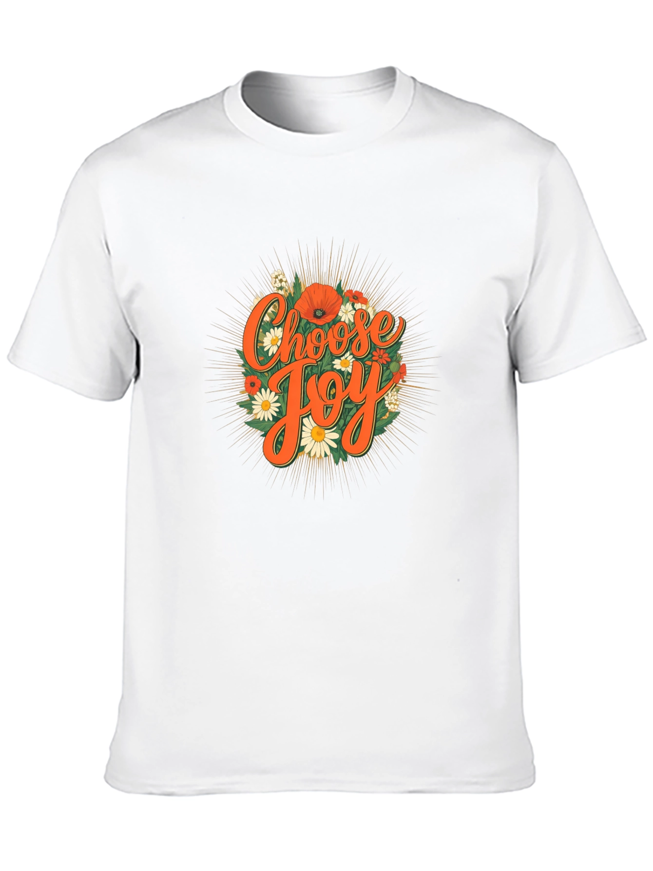 Choose Joy Floral Graphic Tee - Positive Vibes