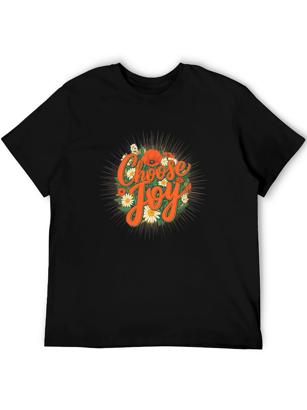 Choose Joy Floral Graphic Tee - Positive Vibes
