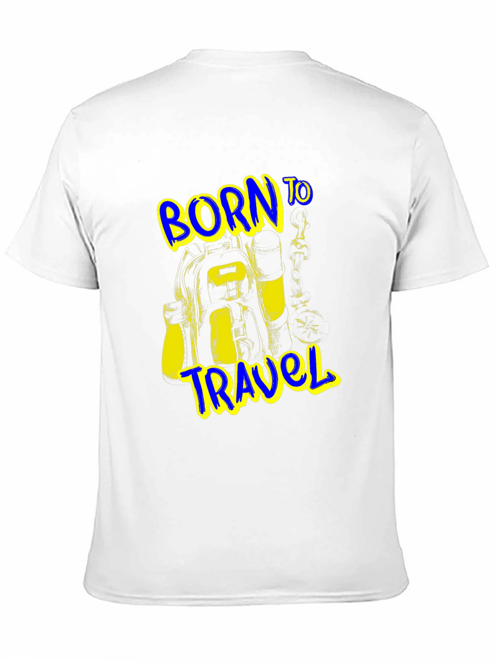 Born to Travel Graphic Black T-Shirt