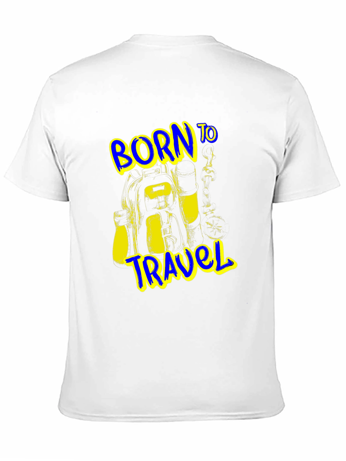 Born to Travel Graphic Black T-Shirt