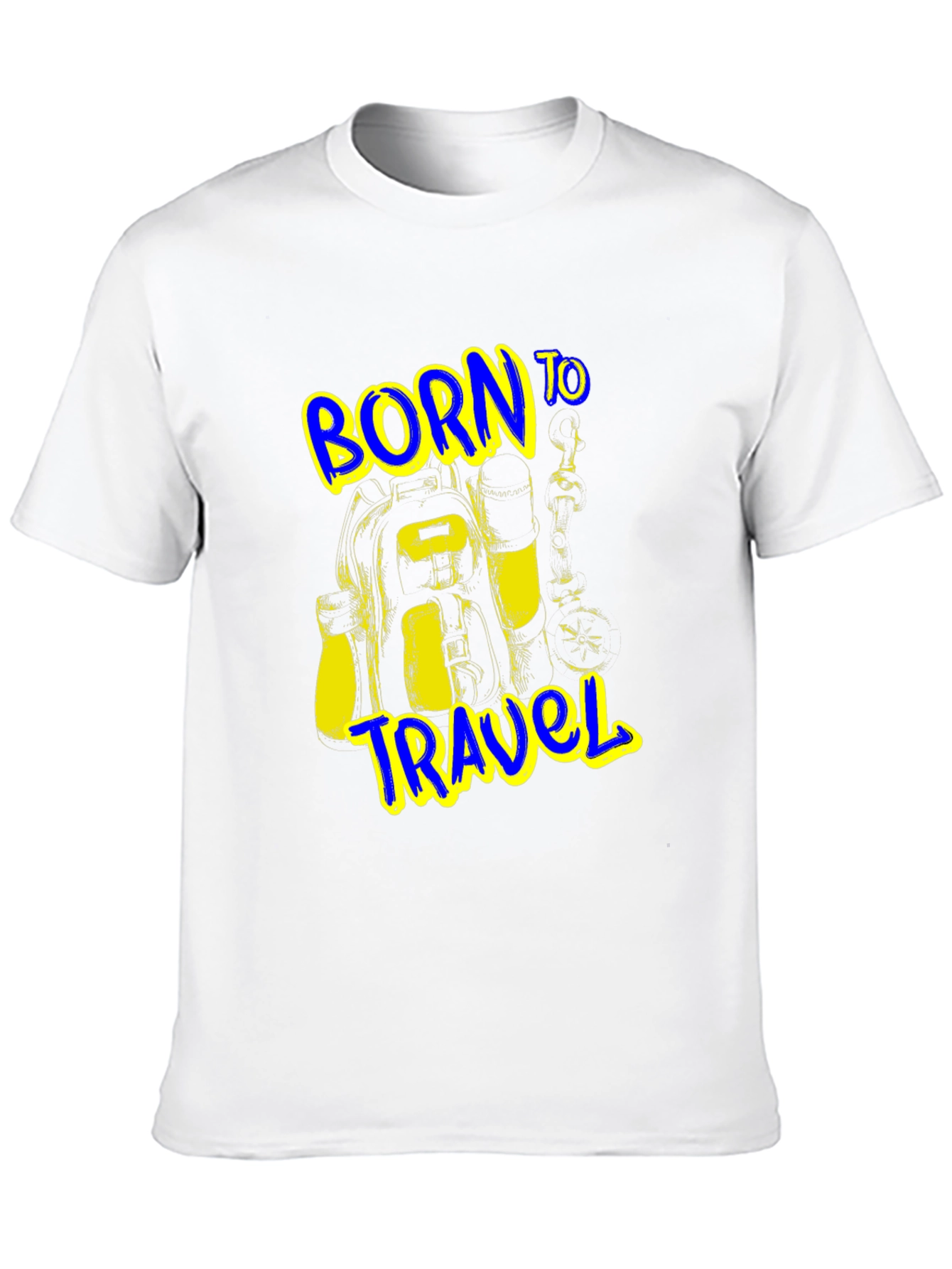 Born to Travel Graphic Black T-Shirt