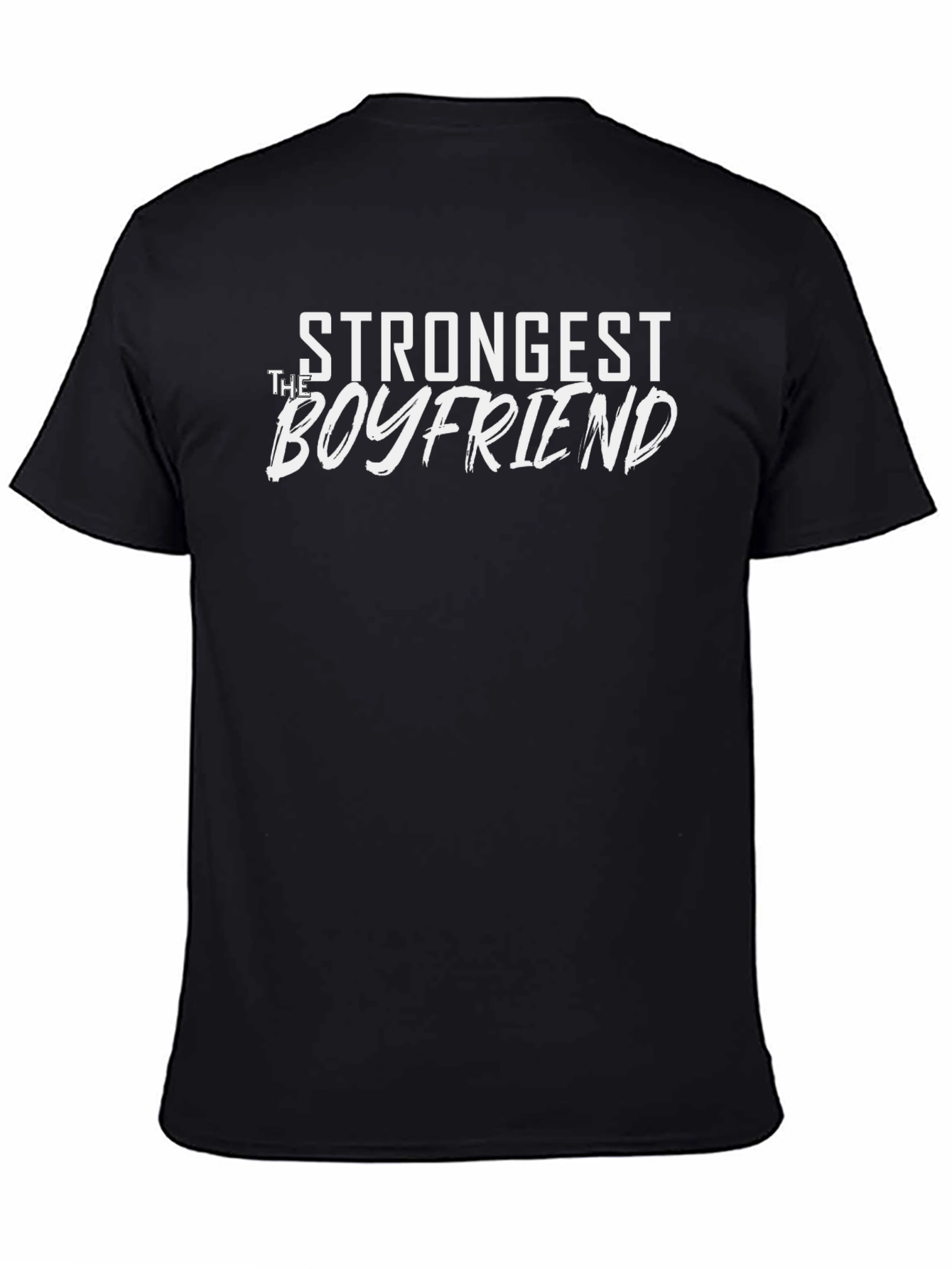 Strongest Boyfriend Graphic Tee - Black
