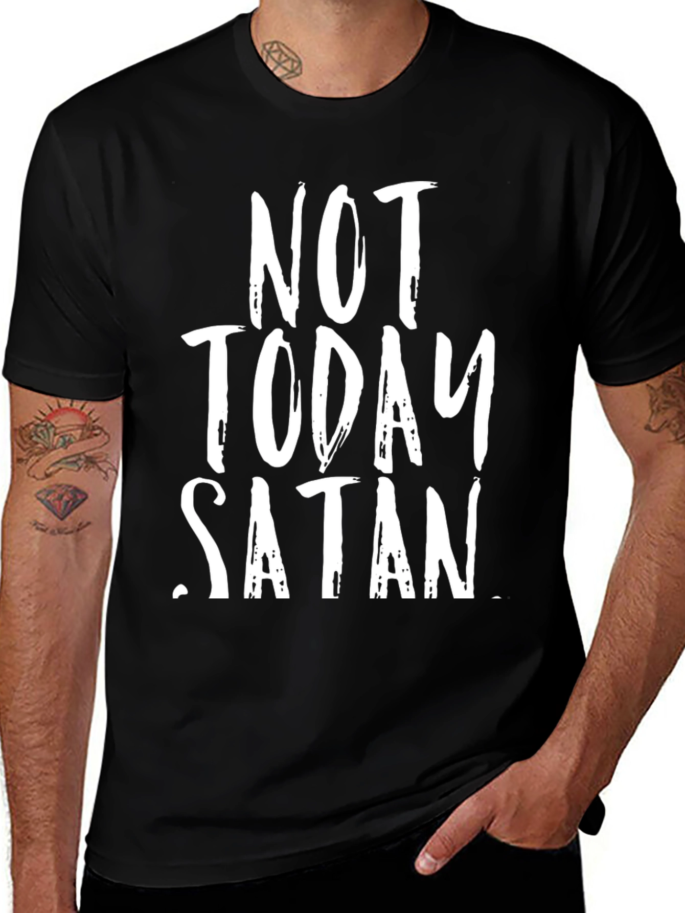 Not Today Satan Graphic Tee