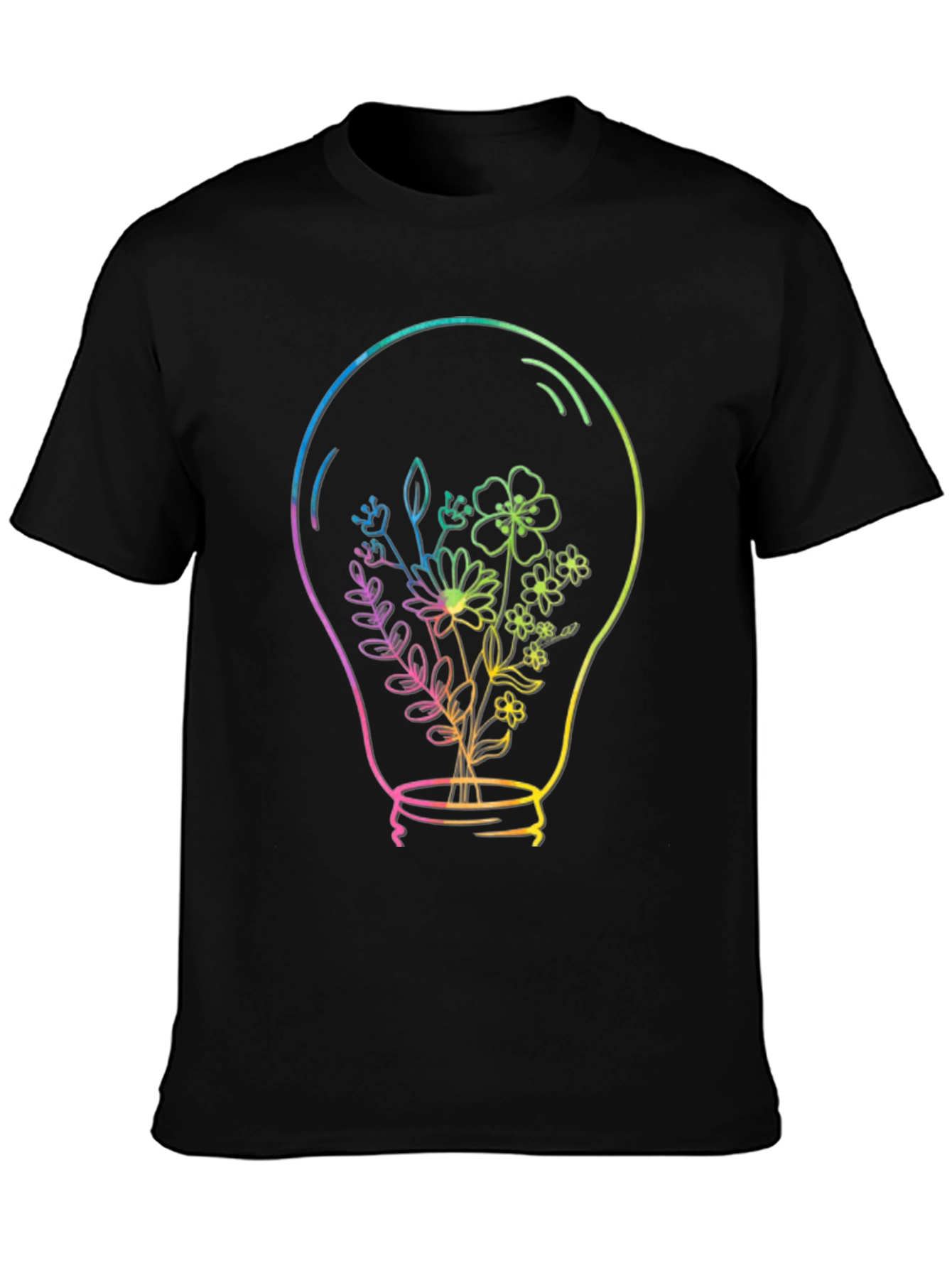 Floral Light Bulb Graphic Tee