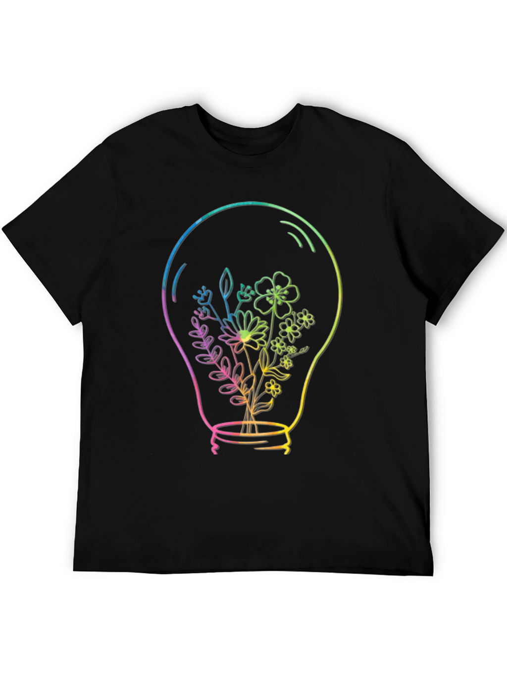 Floral Light Bulb Graphic Tee