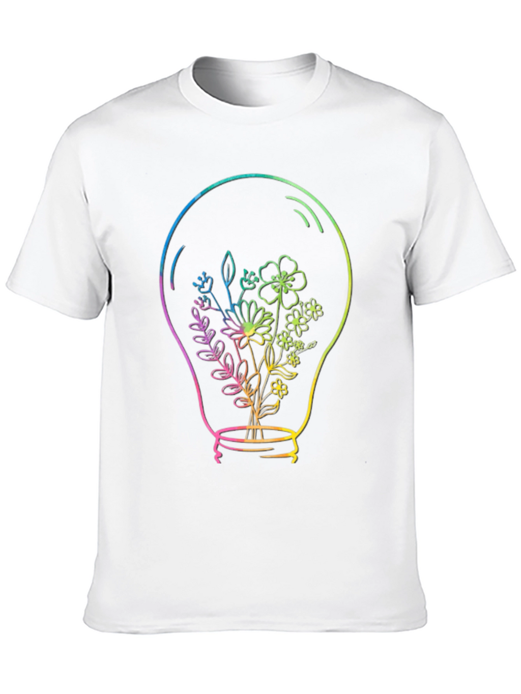 Floral Light Bulb Graphic Tee