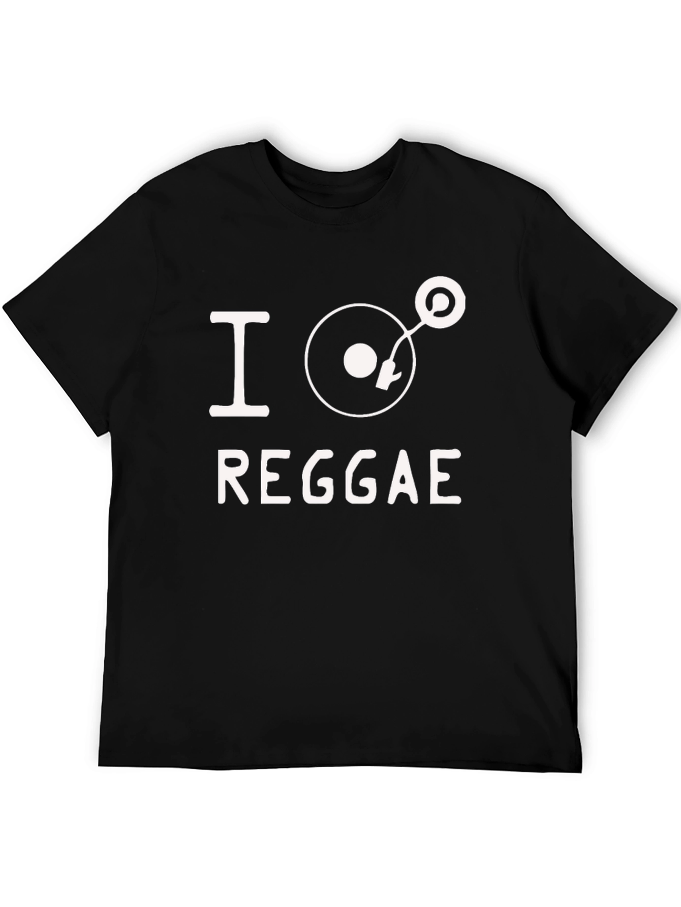 I Love Reggae Black T-Shirt