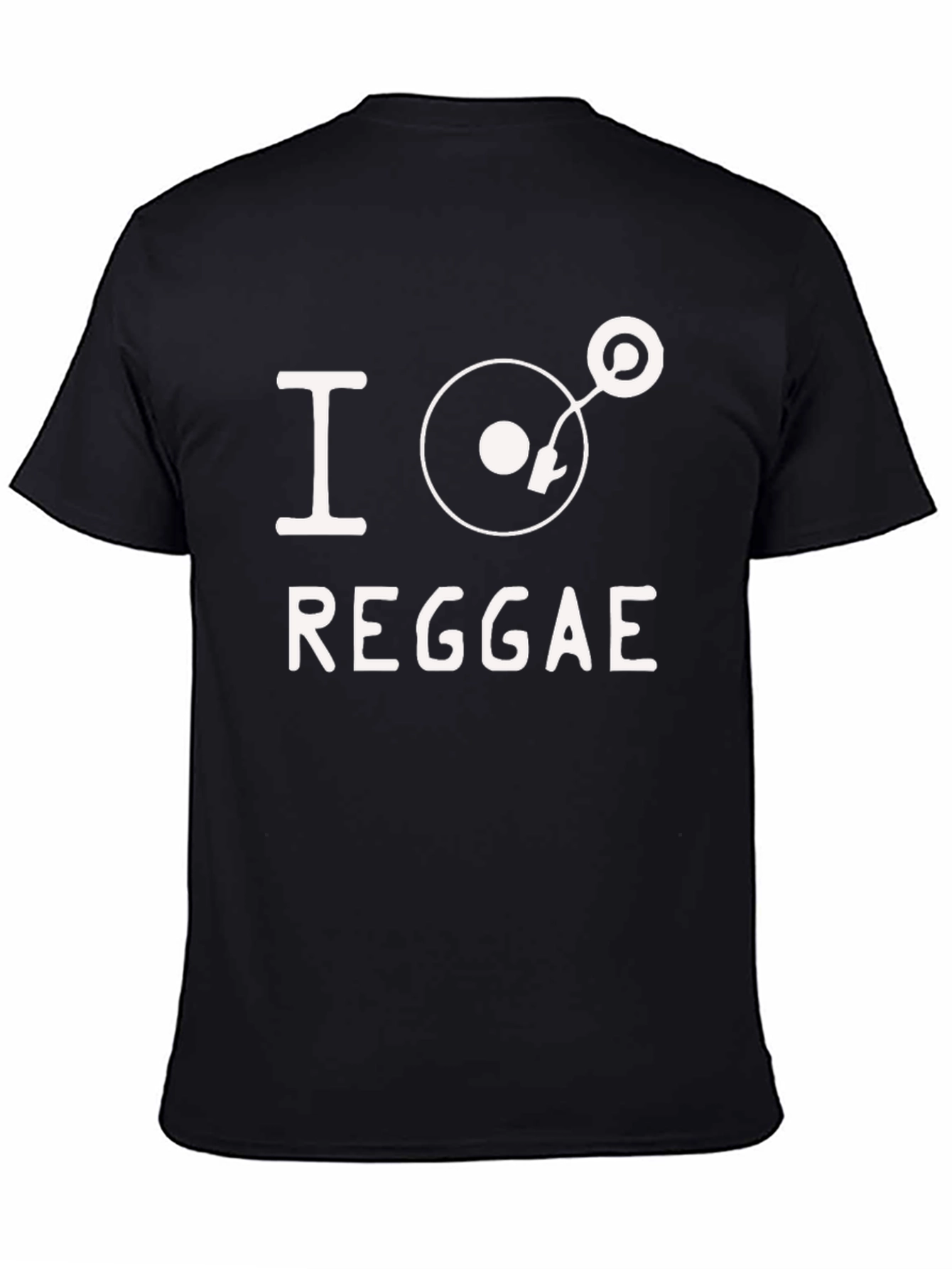 I Love Reggae Black T-Shirt