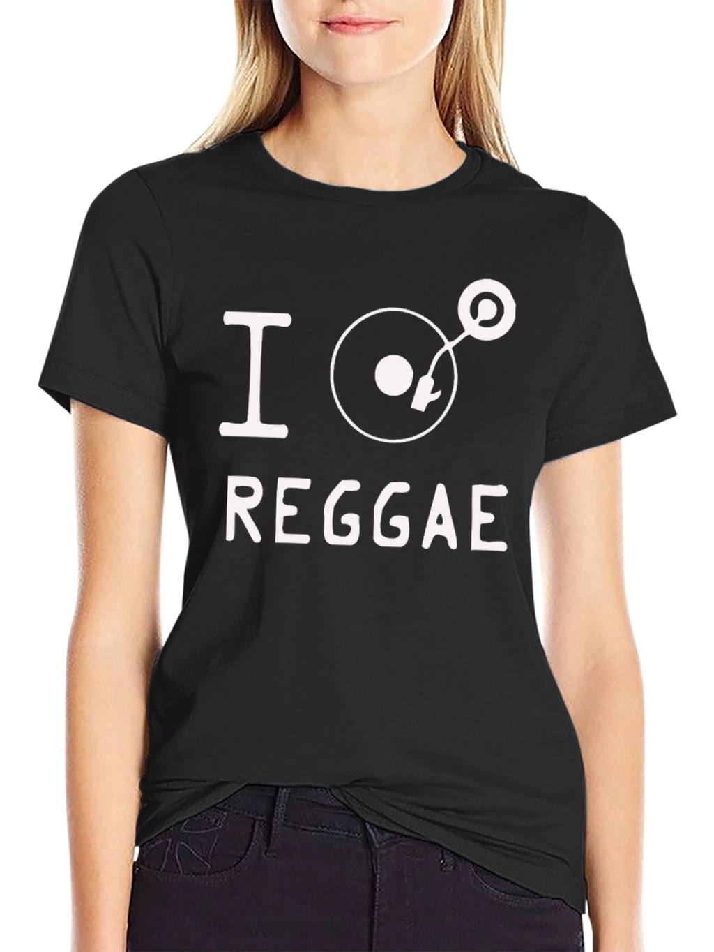 I Love Reggae Black T-Shirt