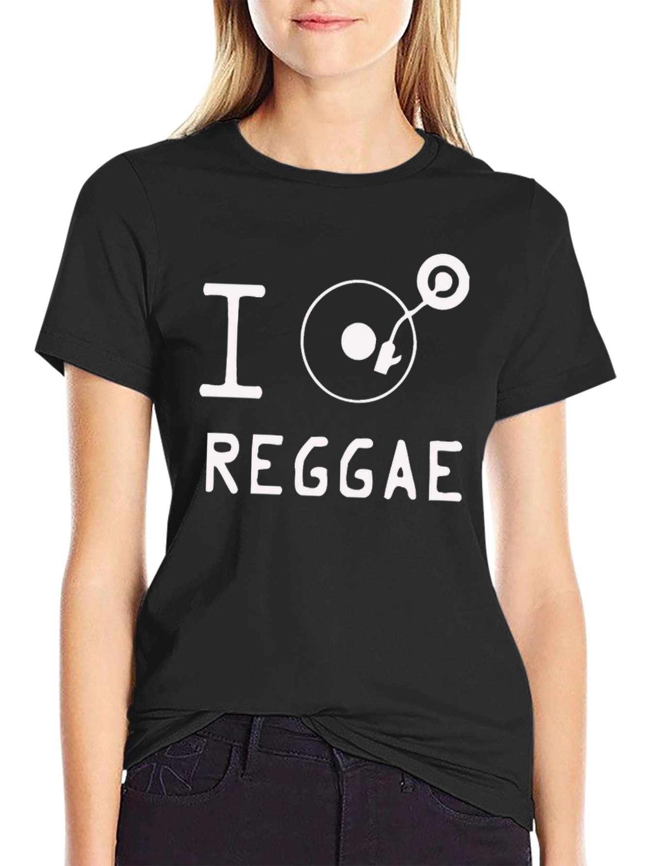 I Love Reggae Black T-Shirt