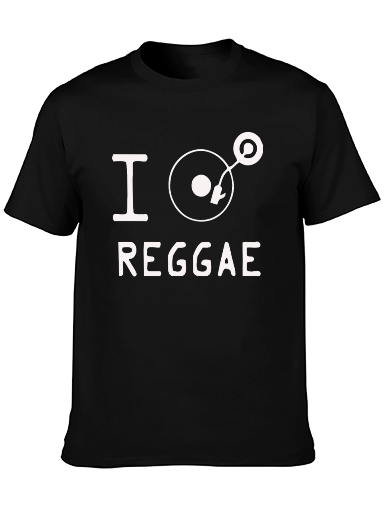 I Love Reggae Black T-Shirt
