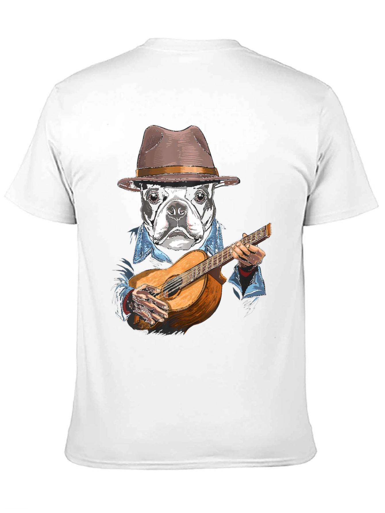 Dog Playing Guitar Graphic T-Shirt