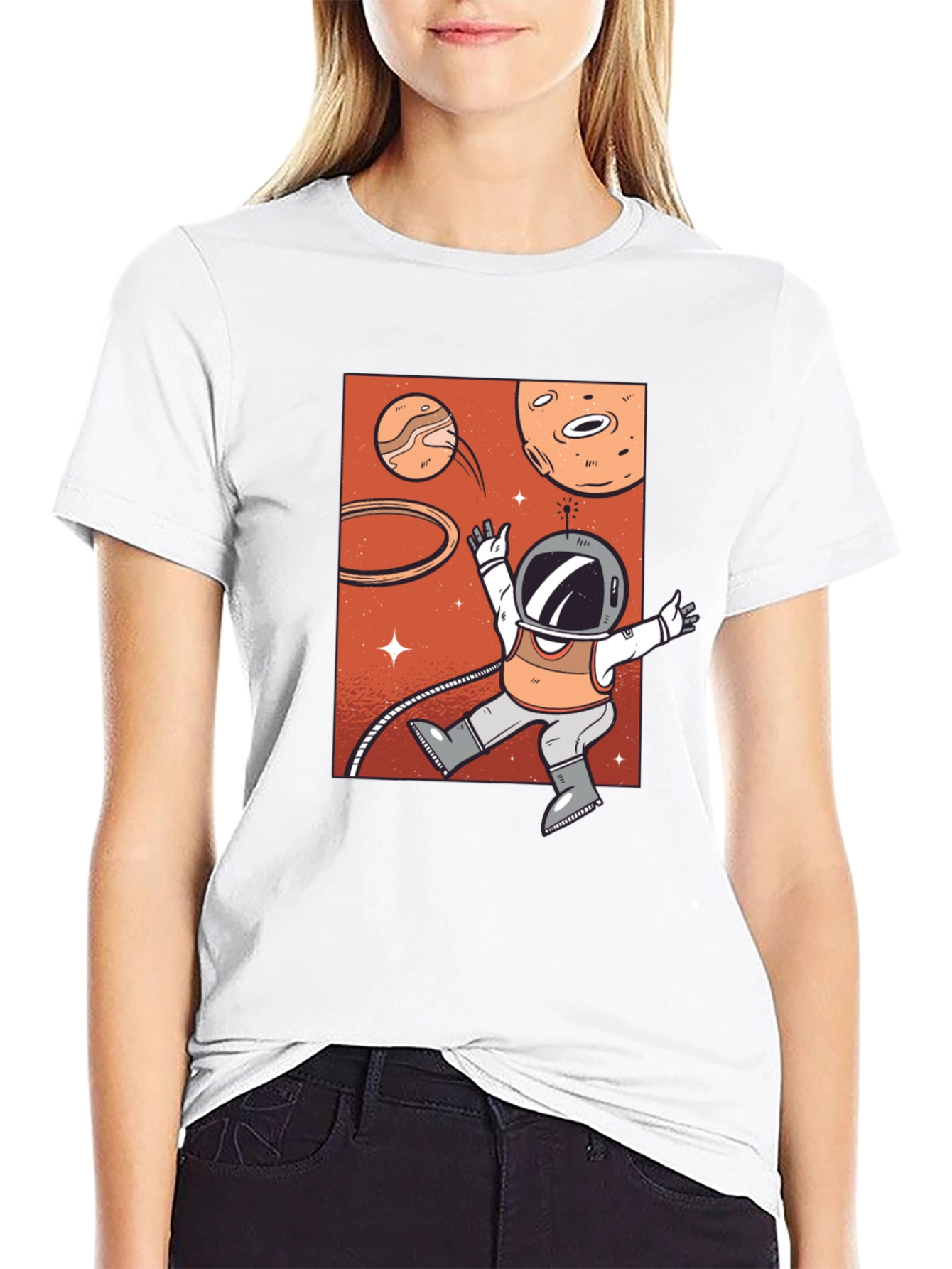 Astronaut Space T-Shirt - Mens Graphic Tee