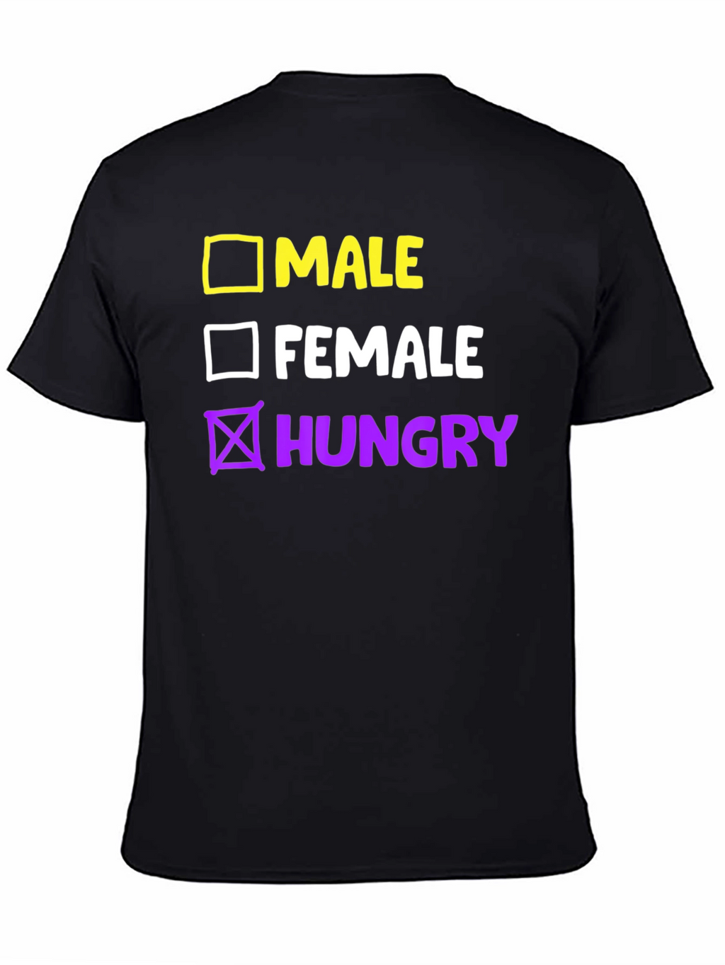 Funny Hungry Checkbox T-Shirt - Unisex Graphic Tee