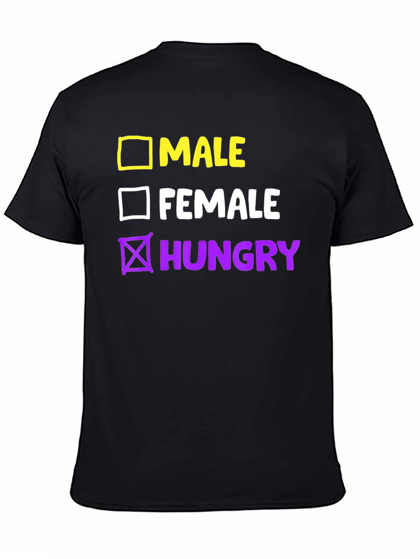 Funny Hungry Checkbox T-Shirt - Unisex Graphic Tee