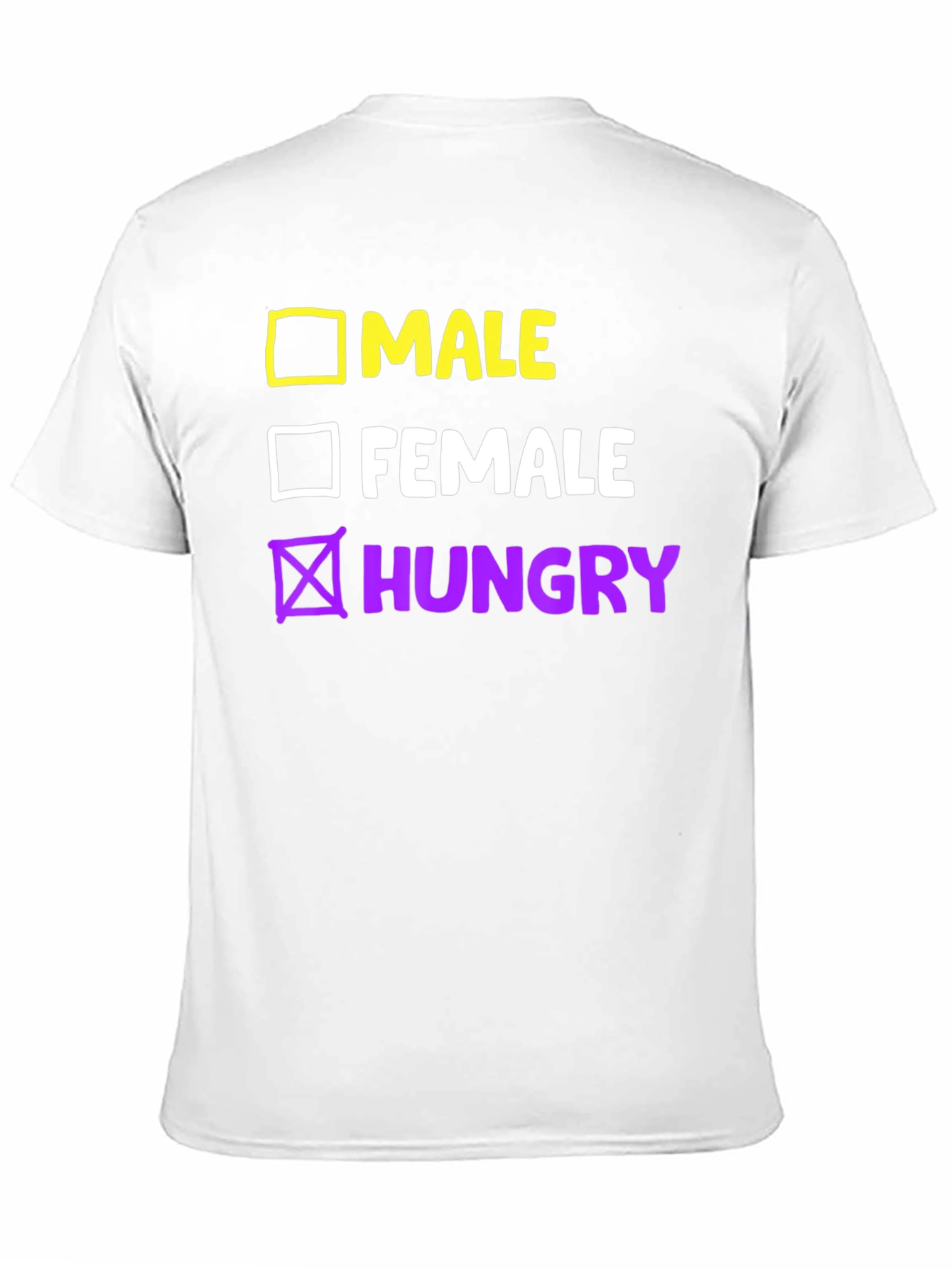 Funny Hungry Checkbox T-Shirt - Unisex Graphic Tee
