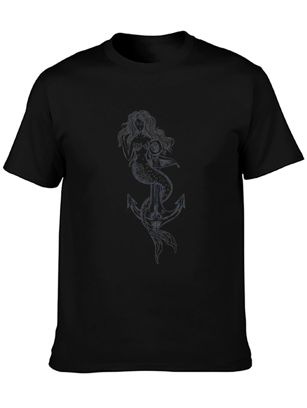 Classic Black Cotton Crewneck T-Shirt