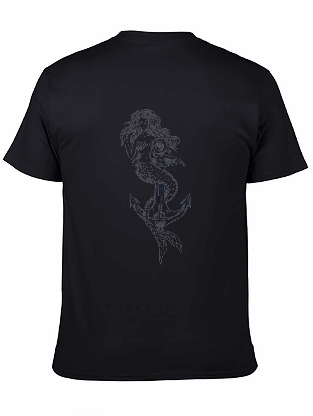 Classic Black Cotton Crewneck T-Shirt