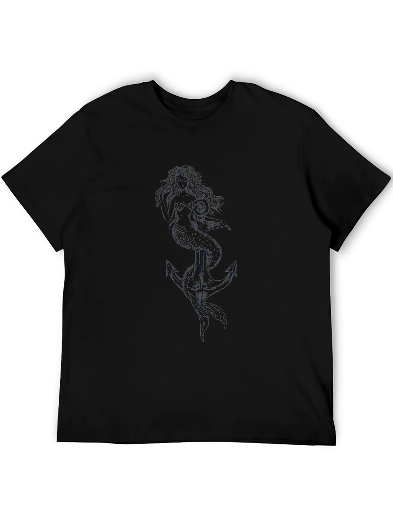 Classic Black Cotton Crewneck T-Shirt