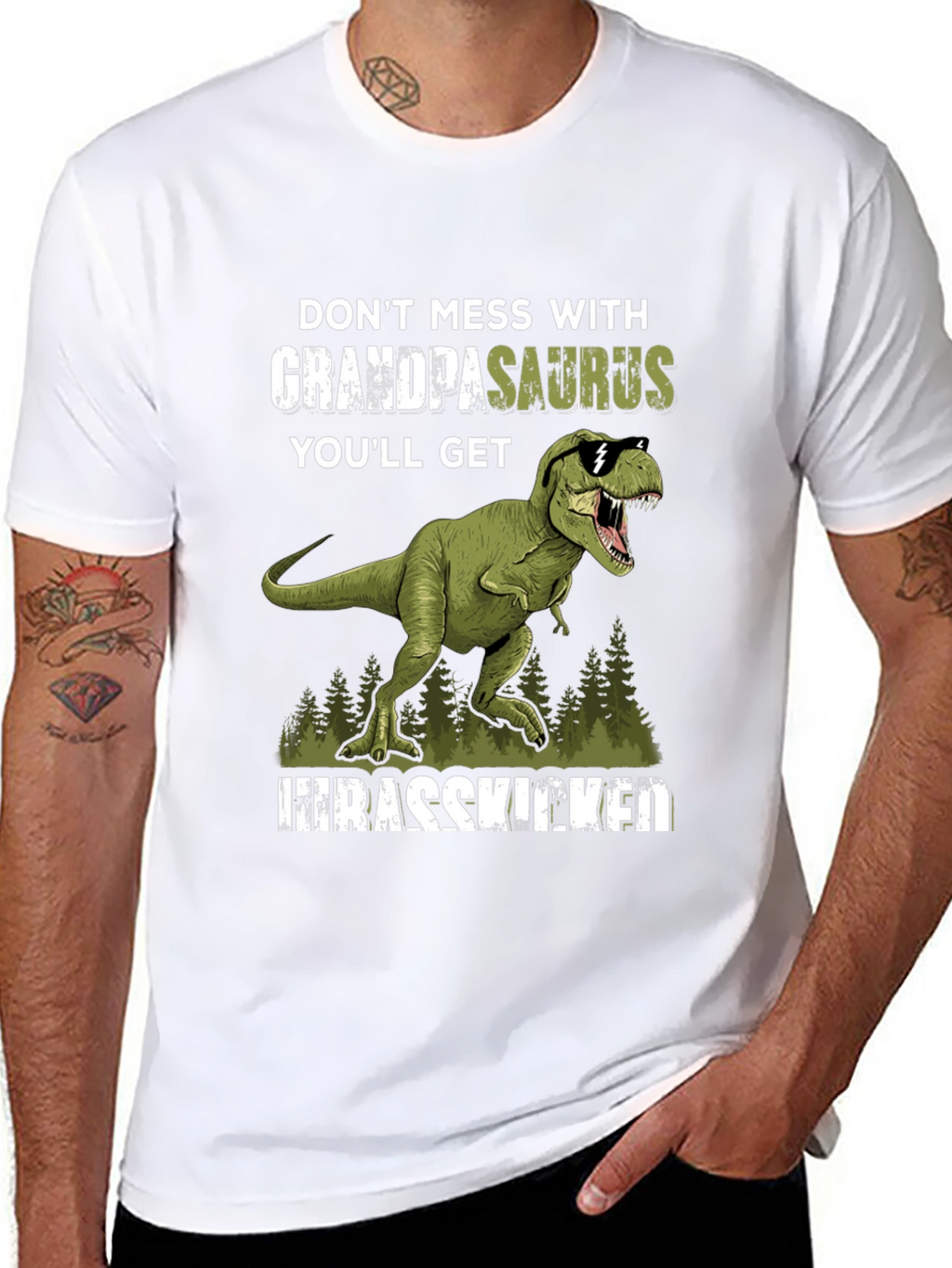 Grandpasaurus T-Rex Graphic Tee