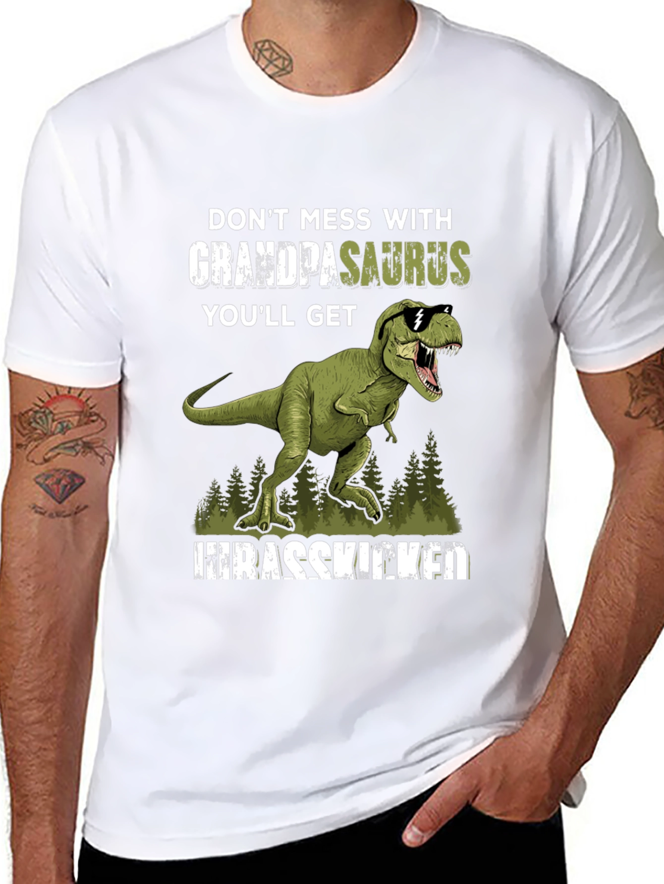 Grandpasaurus T-Rex Graphic Tee