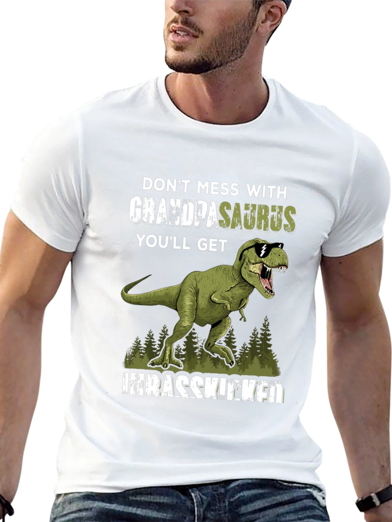 Grandpasaurus T-Rex Graphic Tee