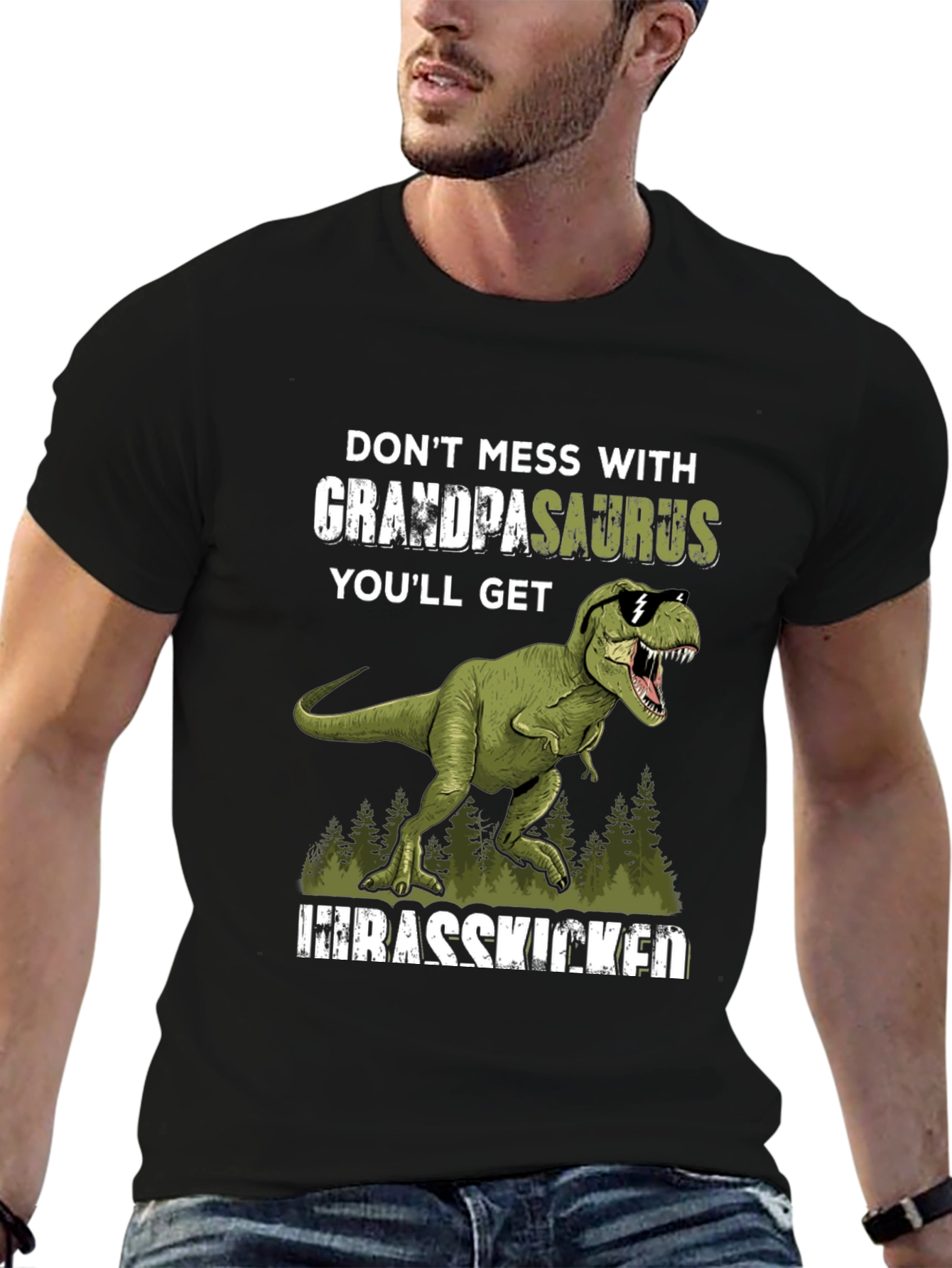 Grandpasaurus T-Rex Graphic Tee