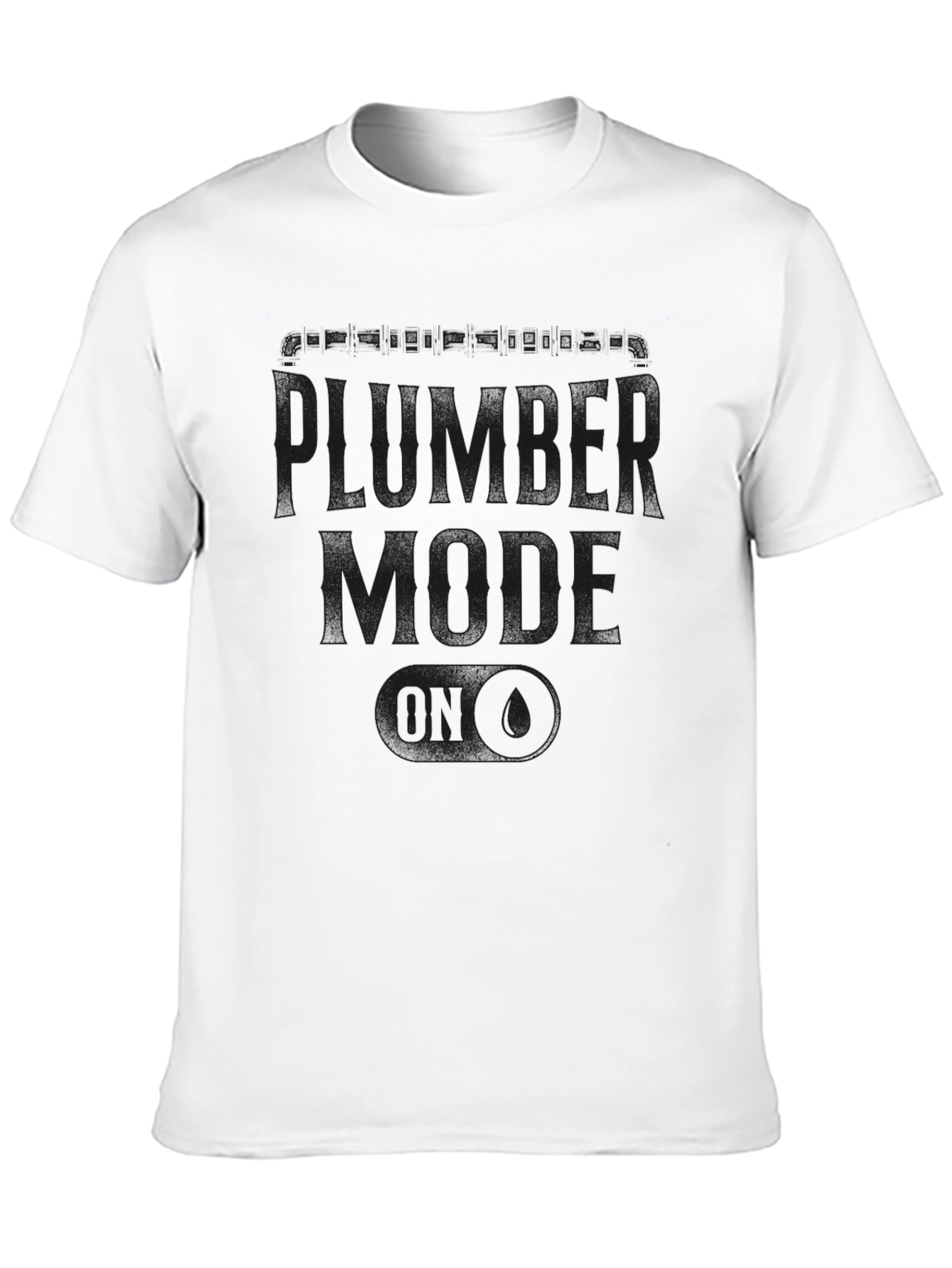 Plumber Mode ON T-Shirt - Black