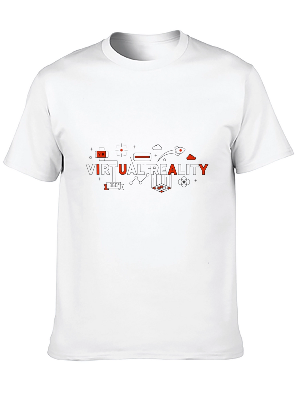 Virtual Reality Graphic T-Shirt - Black