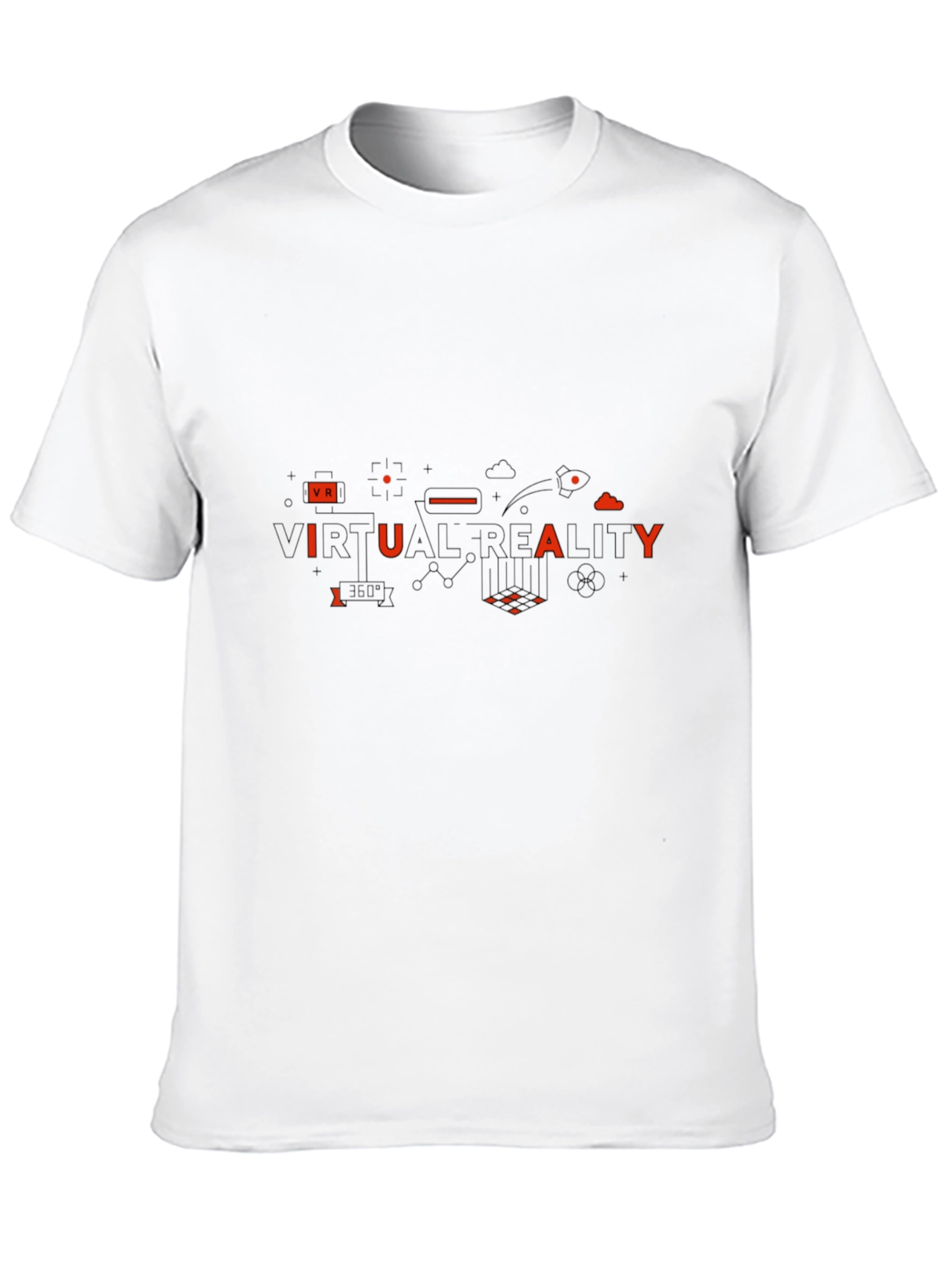 Virtual Reality Graphic T-Shirt - Black