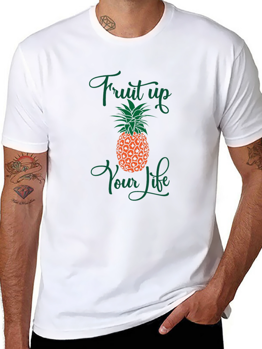 Fruit Up Your Life Pineapple Graphic Tee