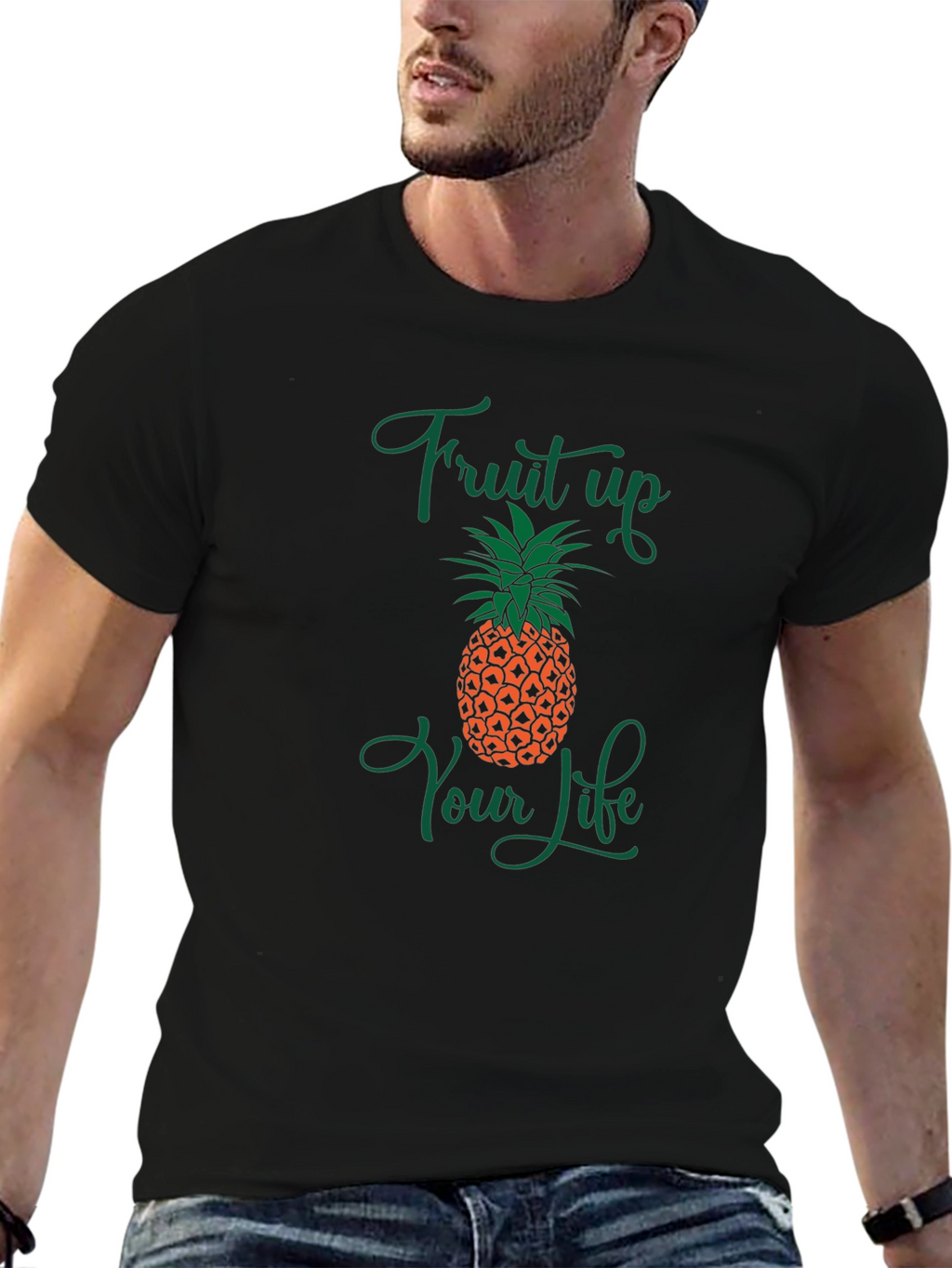 Fruit Up Your Life Pineapple Graphic Tee