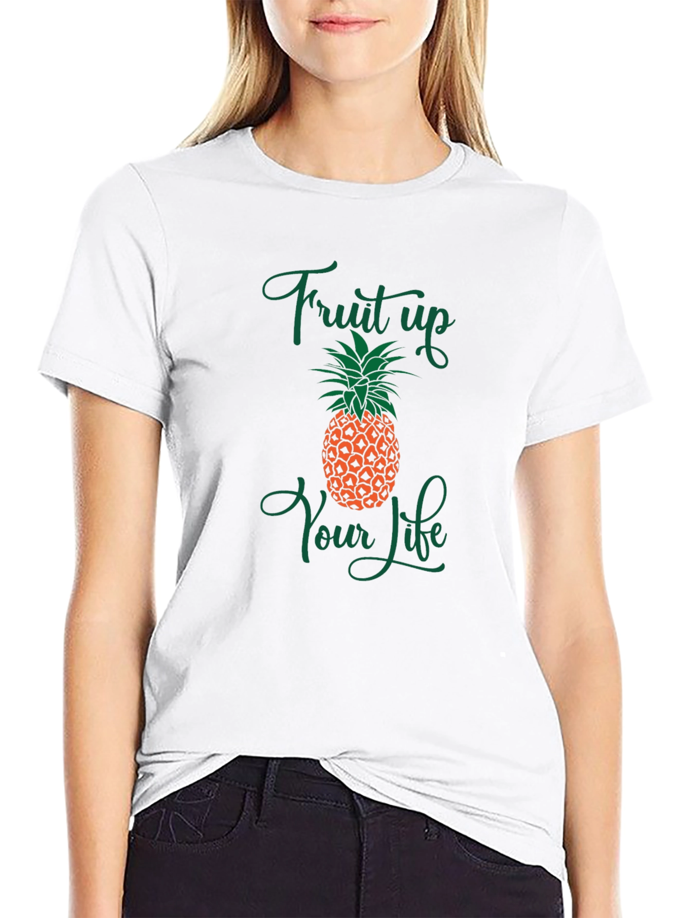Fruit Up Your Life Pineapple Graphic Tee