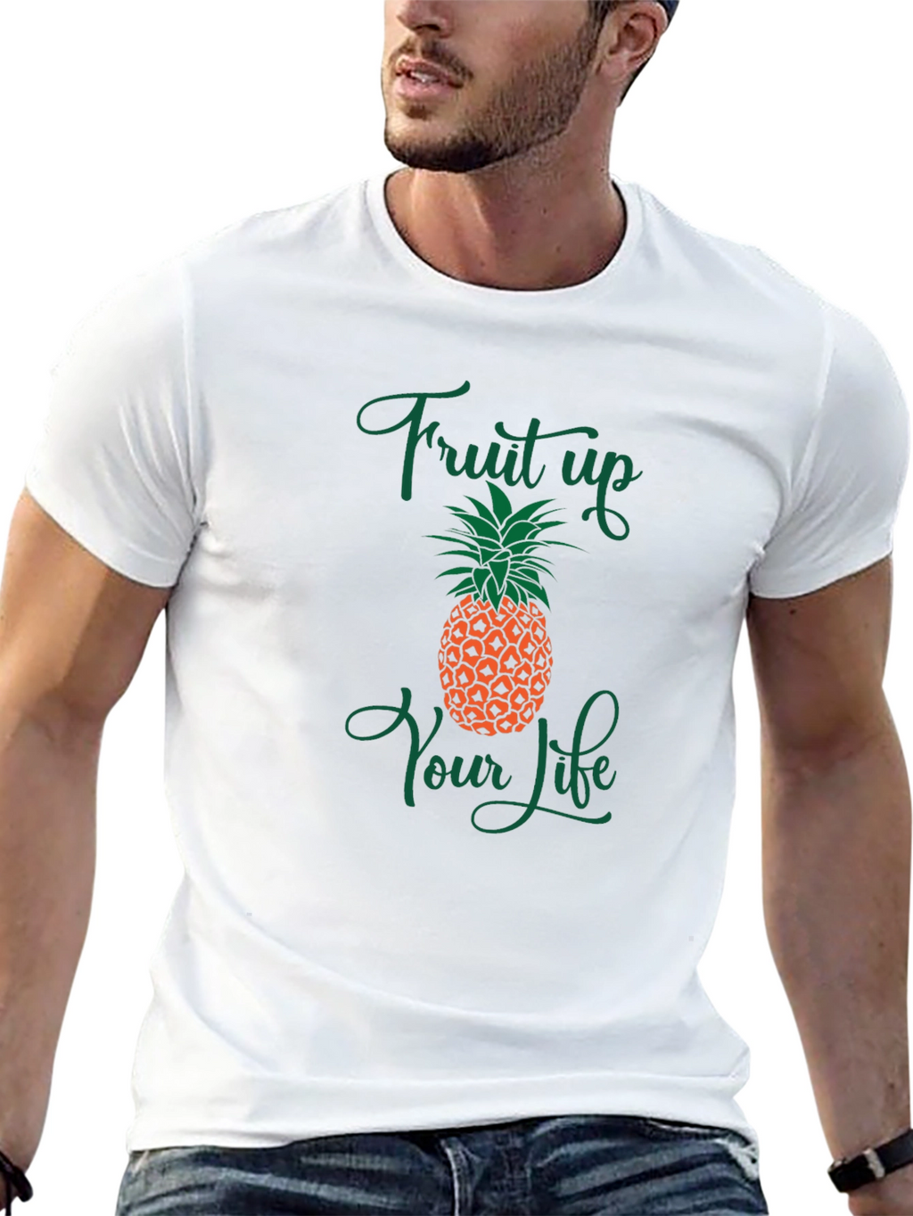 Fruit Up Your Life Pineapple Graphic Tee