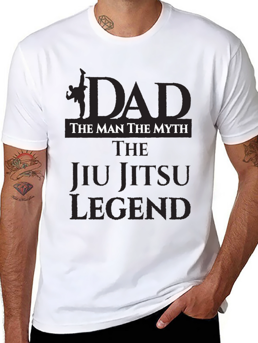 Dad Jiu Jitsu Legend Black T-Shirt