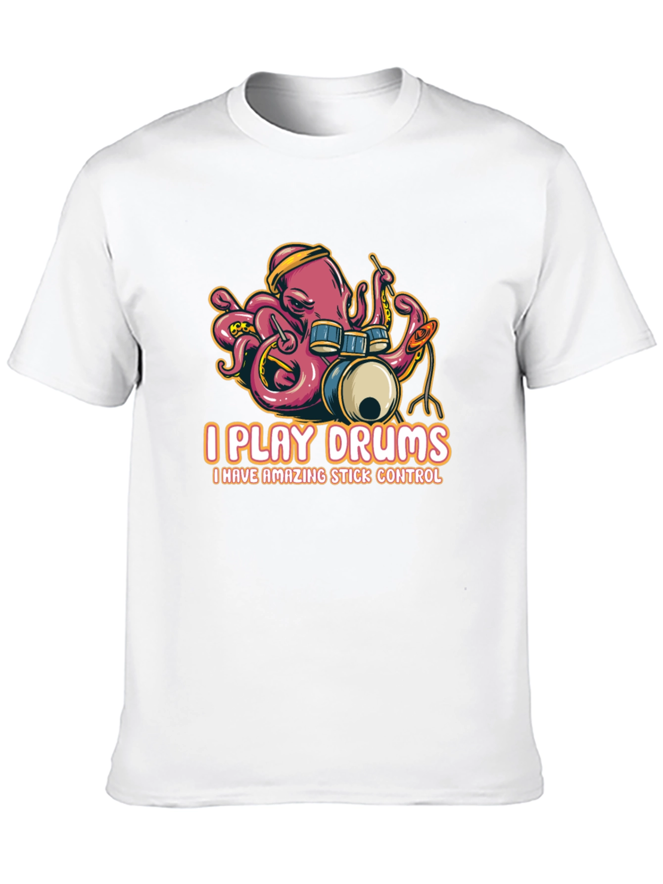 Octopus Drummer T-Shirt - I Play Drums