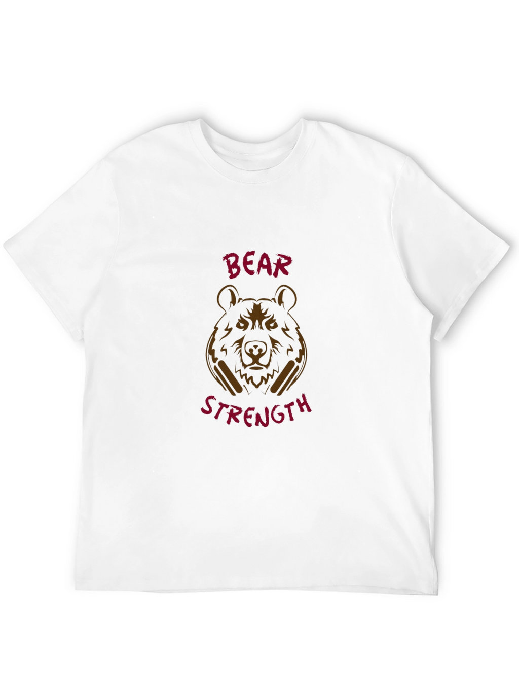 Bear Strength Black Graphic Tee