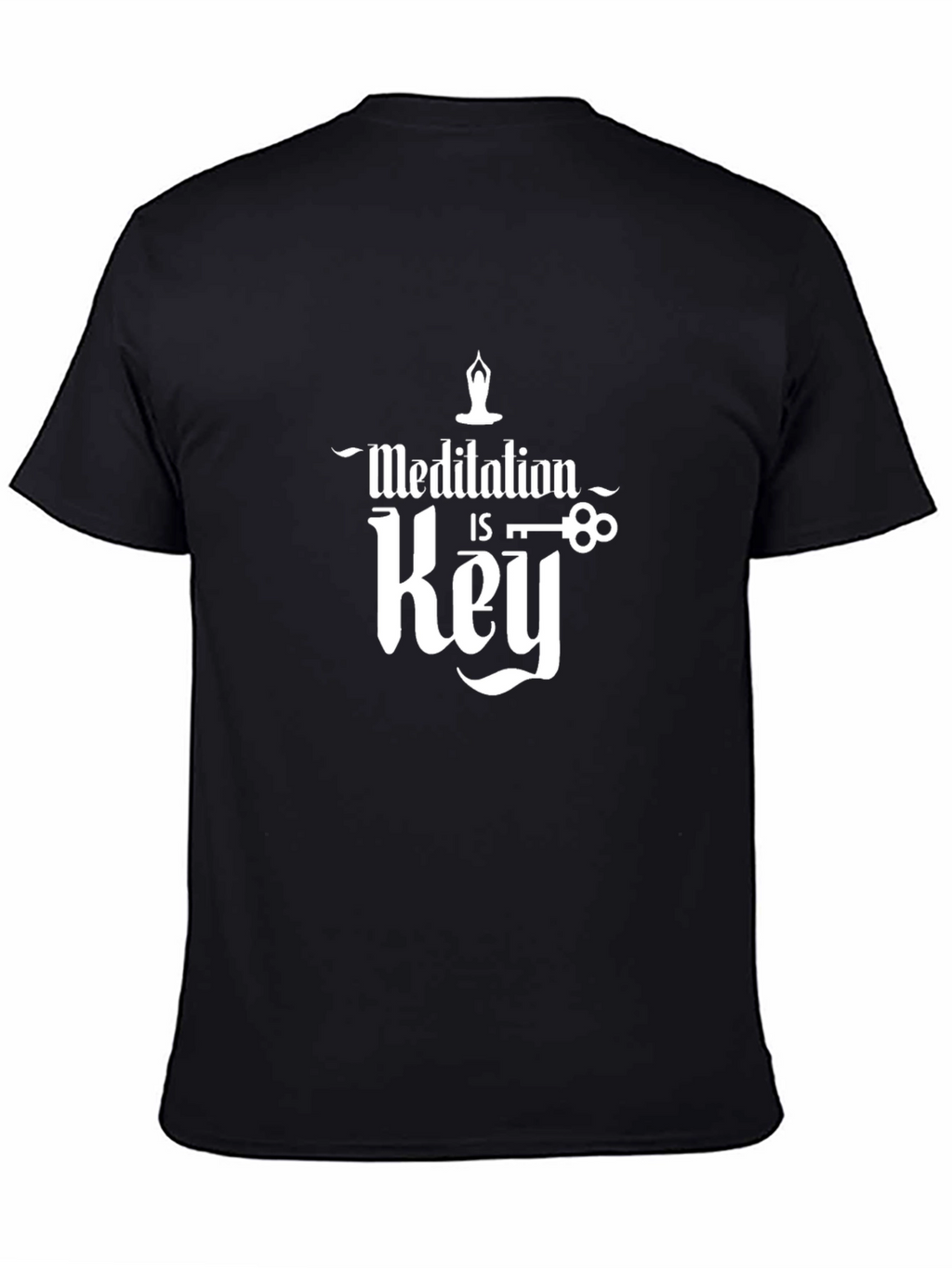 Meditation is Key Black T-Shirt
