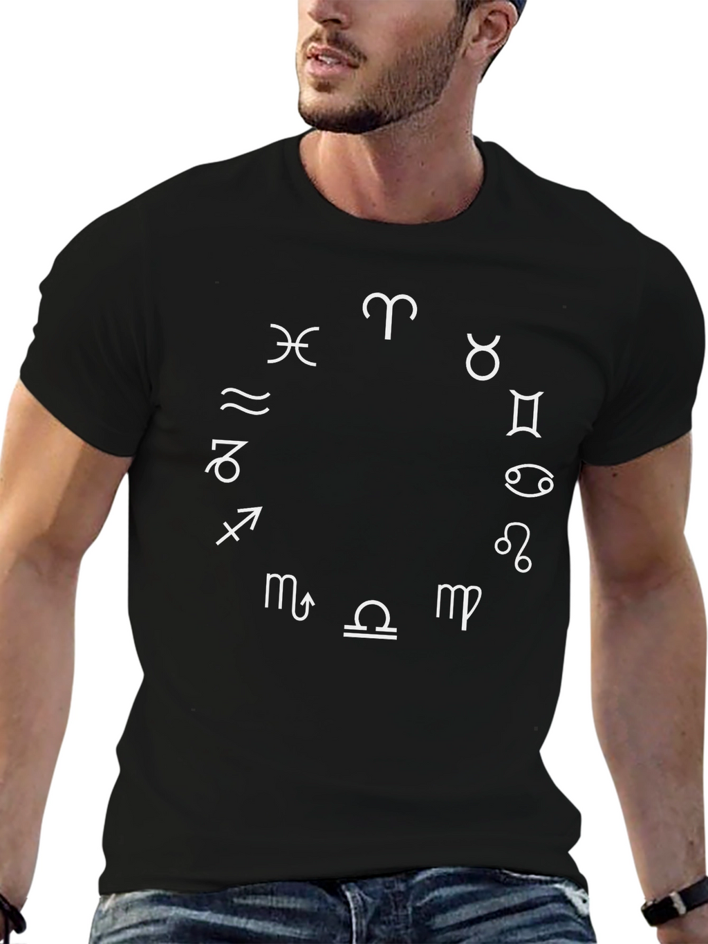 Zodiac Sign T-Shirt - Celestial Horoscope Design