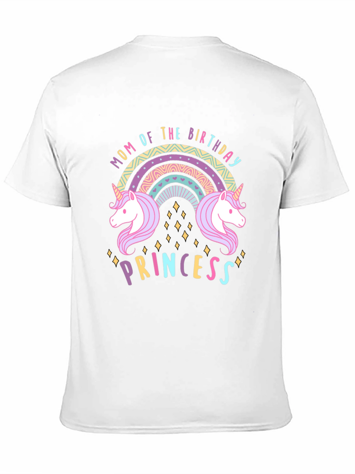 Mom of the Birthday Princess Unicorn T-Shirt