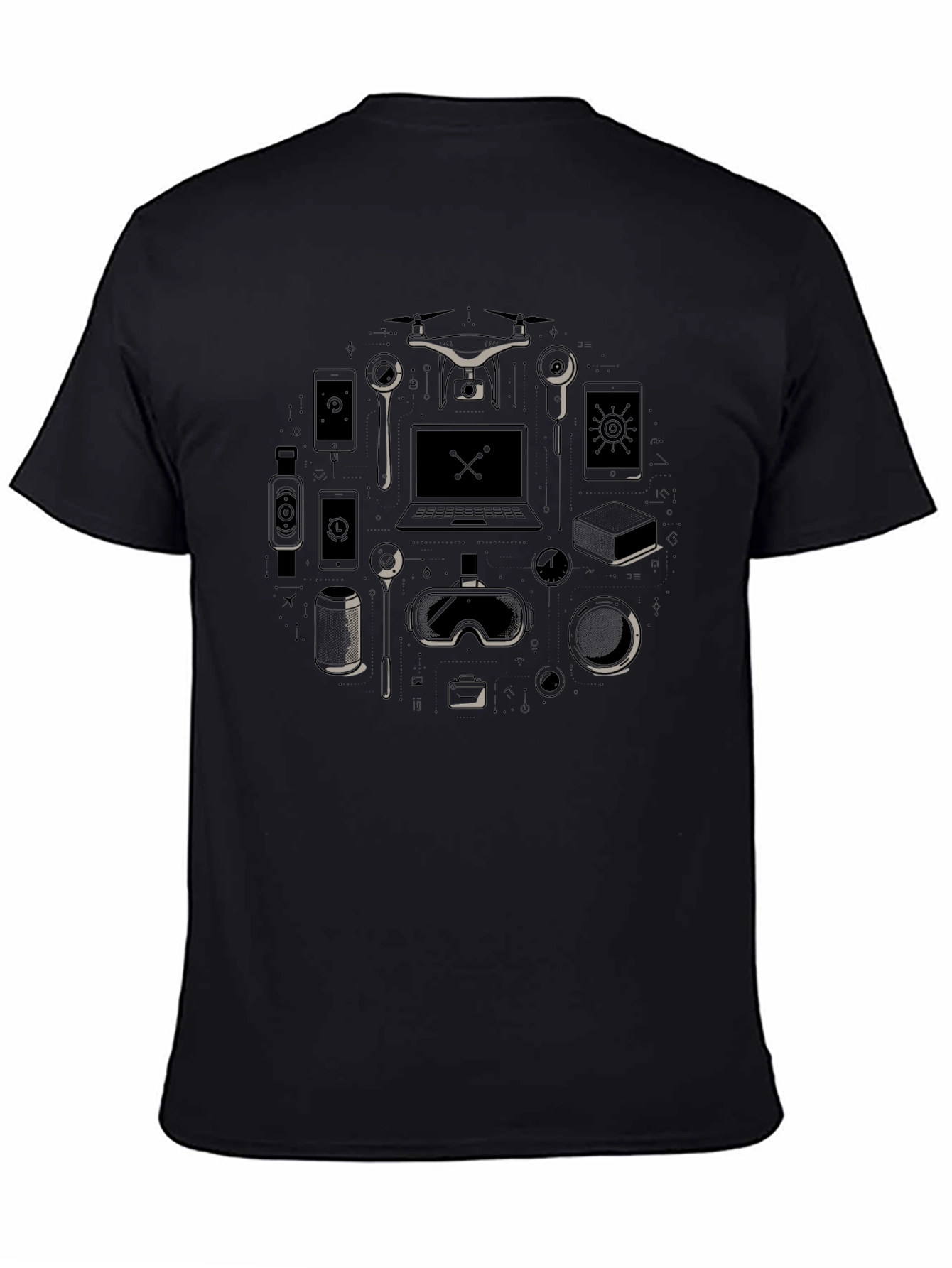 Tech Gadget T-Shirt - Modern Lifestyle Design