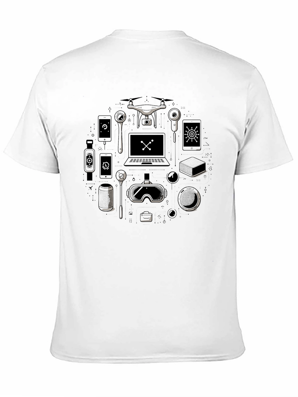 Tech Gadget T-Shirt - Modern Lifestyle Design