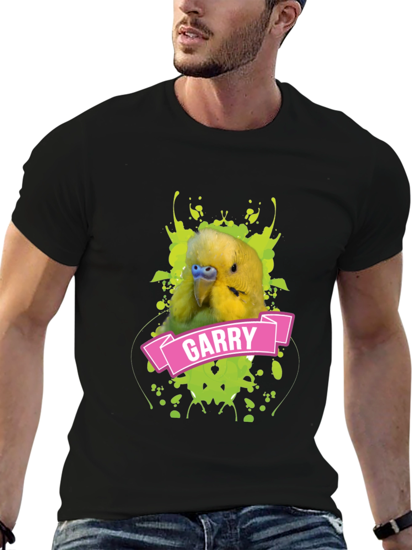 Garry the Budgie T-Shirt - Funny Bird Lover Tee