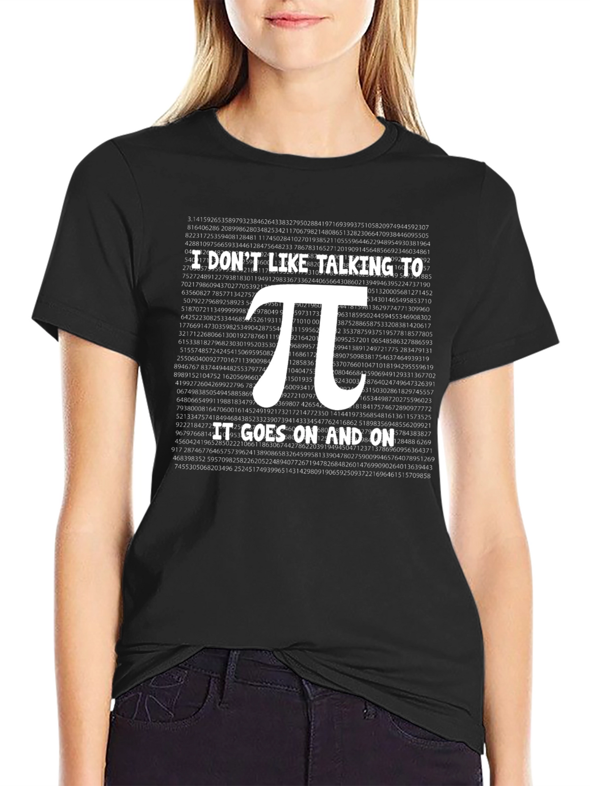 I Dont Like Talking Pi T-Shirt - Math Humor Tee