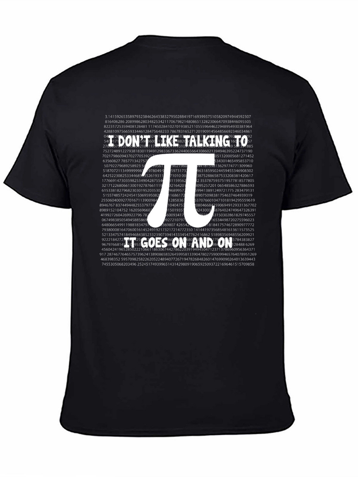 I Dont Like Talking Pi T-Shirt - Math Humor Tee